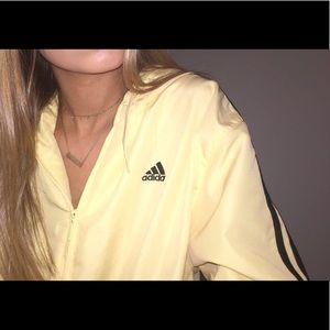YELLOW VINTAGE ADIDAS JACKET